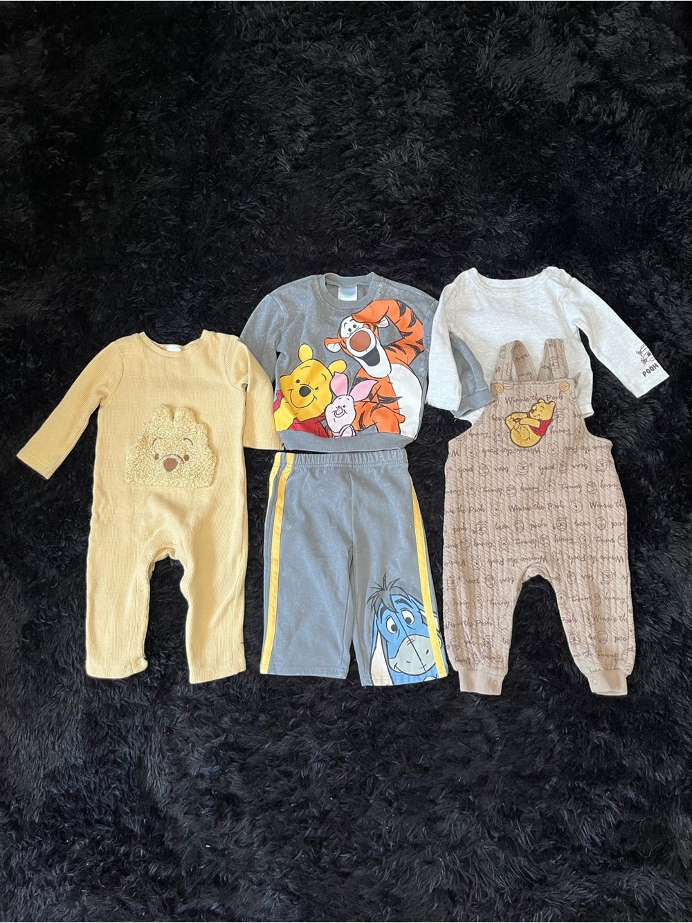 Disney Baby Bundle 12 Months Winnie Pooh Bear Set Warm Winter Clothes Girl Boy